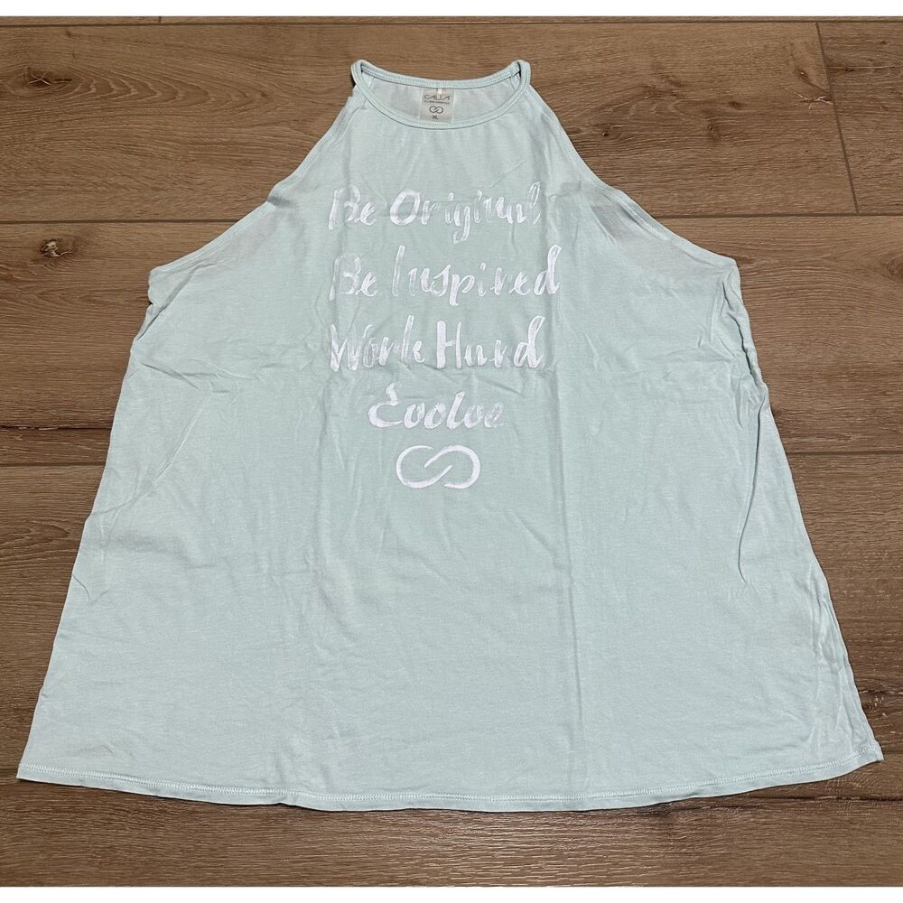 Women's Calia High Neck Tank Top Mint Green XL EUC!